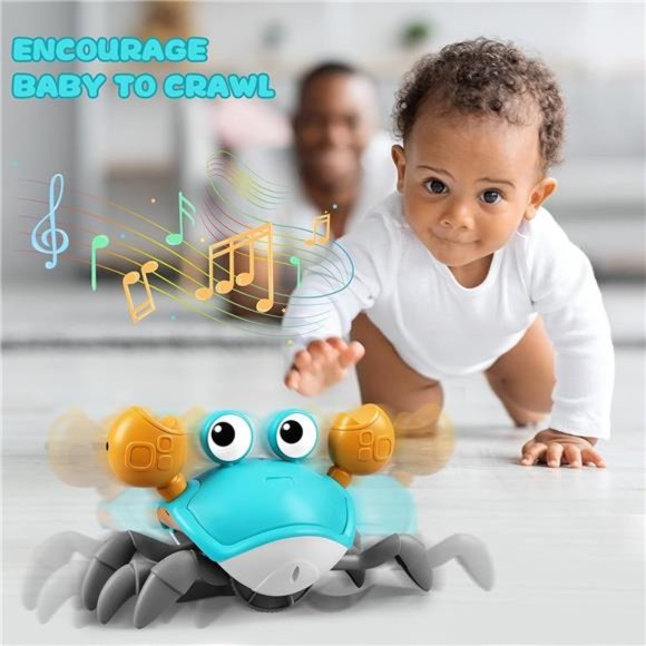 Crawling Crab Toy, Interactive Dancing Walking Moving Toy with Music - Picture 2 of 7